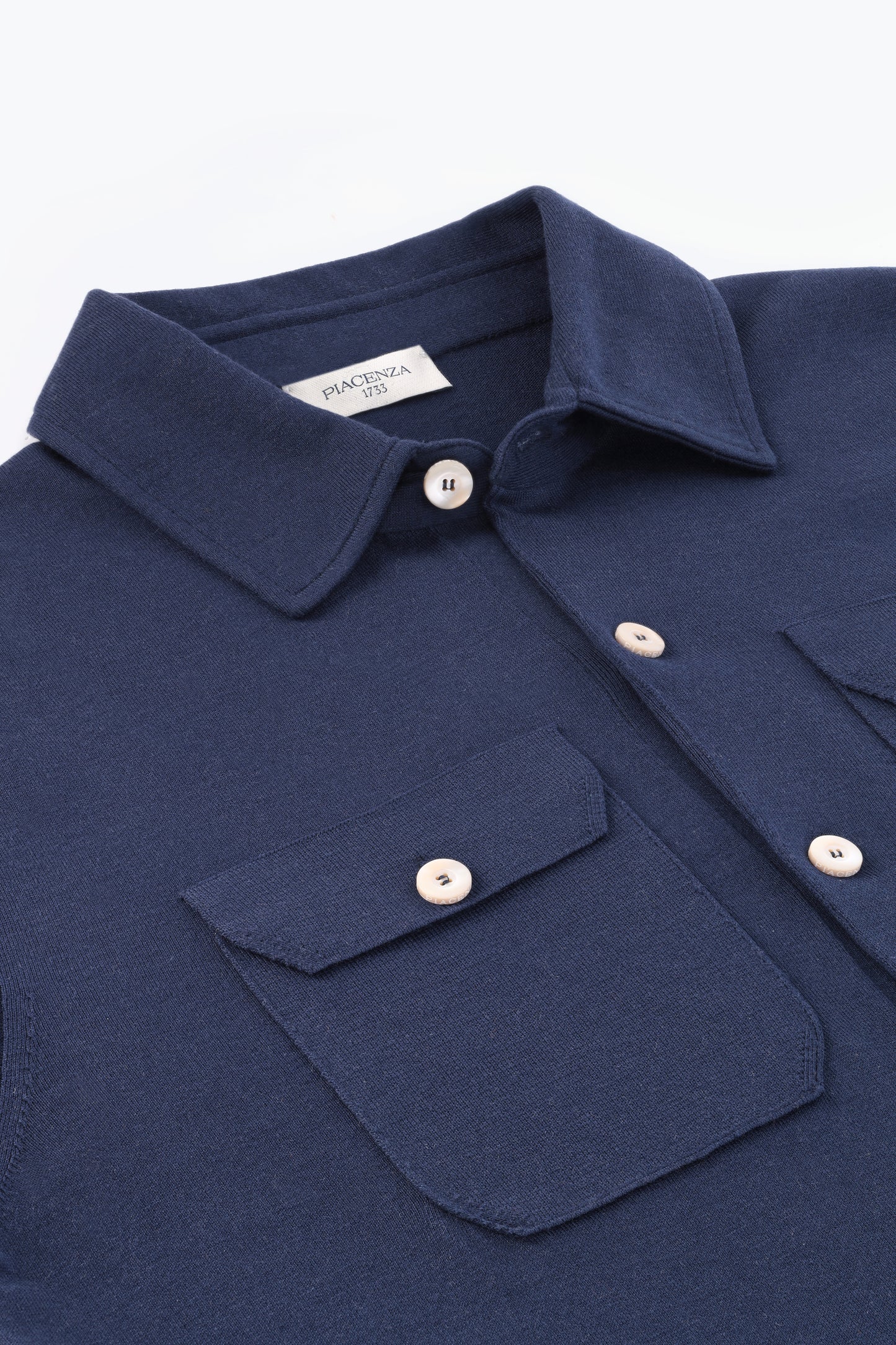 Camicia maniche lunghe bluette