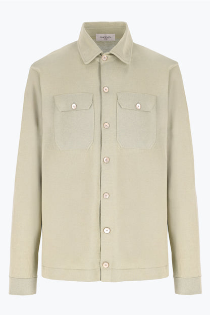 Camicia maniche lunghe verde chiaro