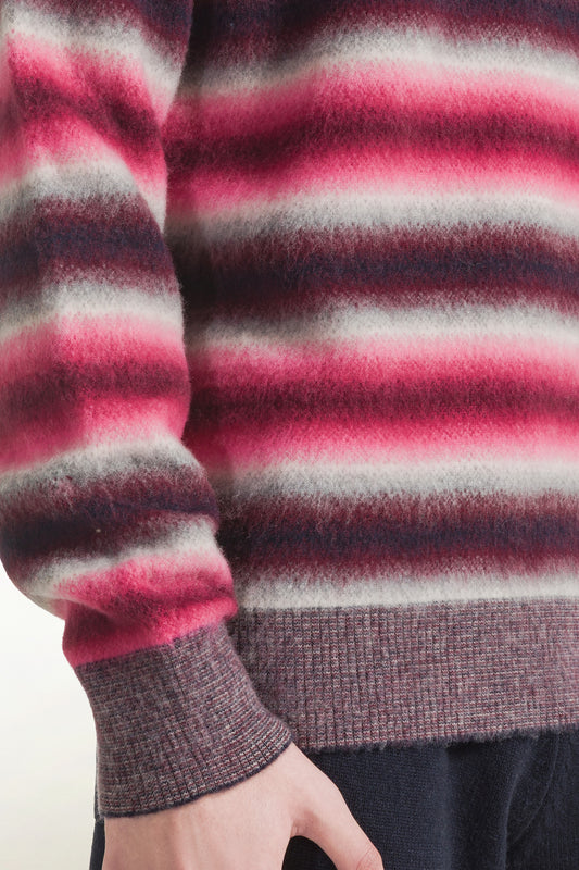 Gray degradé wool sweater - autumn winter | PIACENZA 1733