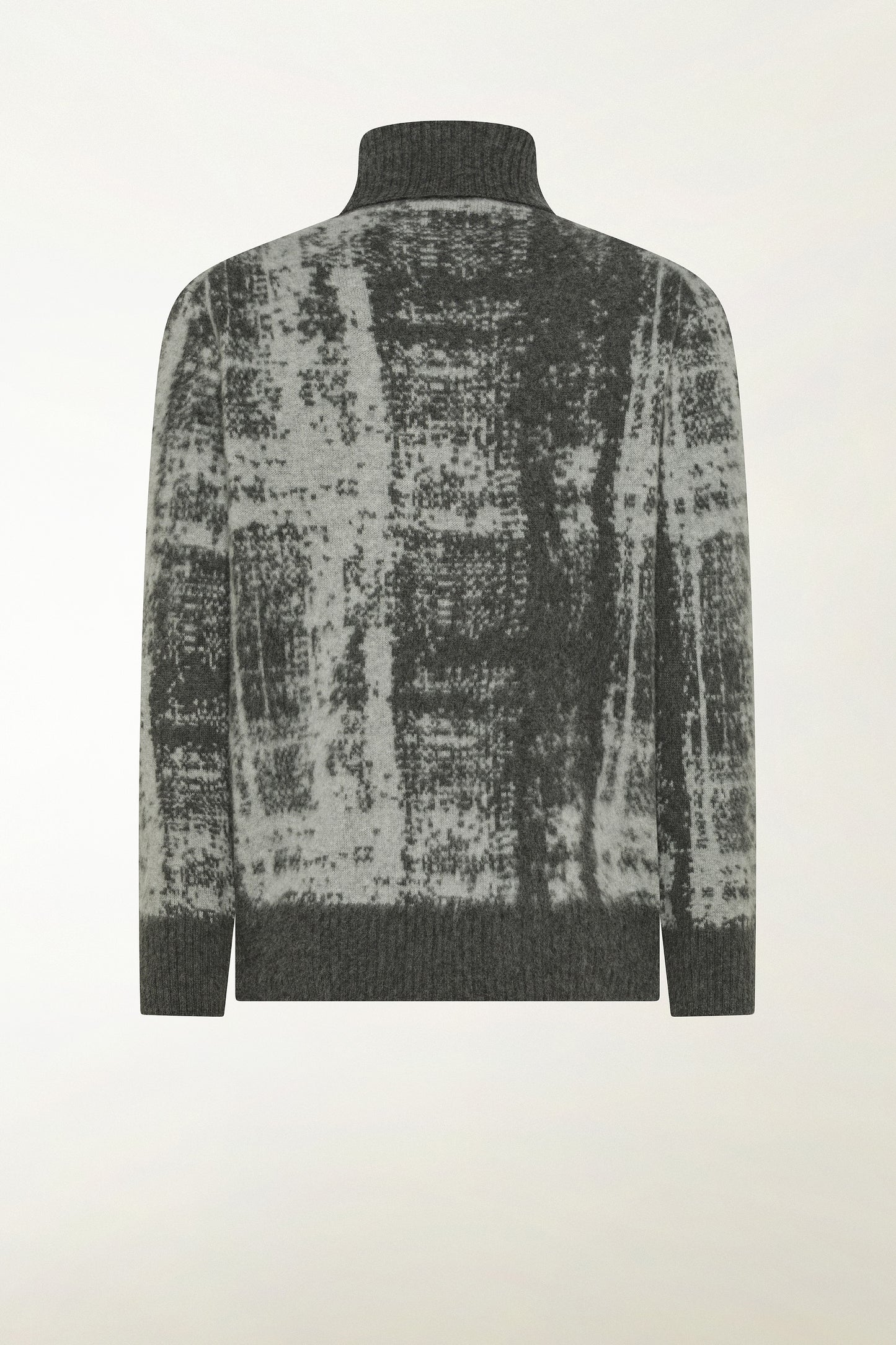 Grey wool turtleneck