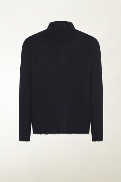 Cardigan in lana nero