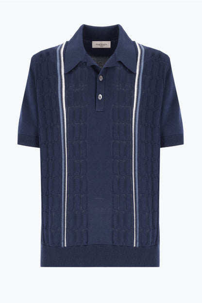 Polo maniche corte blu scuro