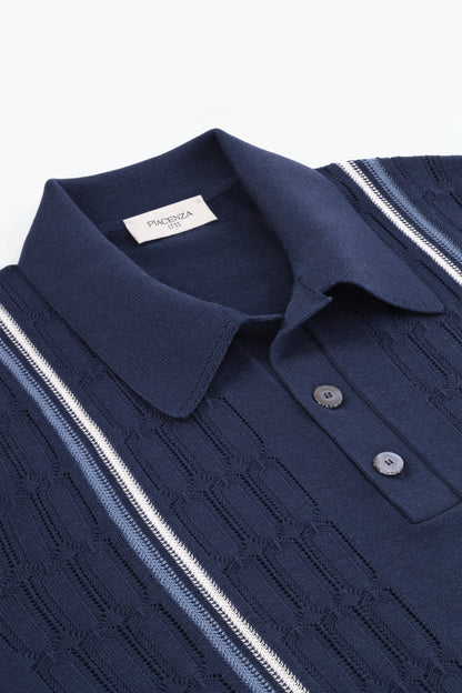 Polo maniche corte blu scuro