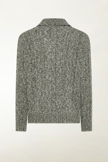 Grey zip cardigan