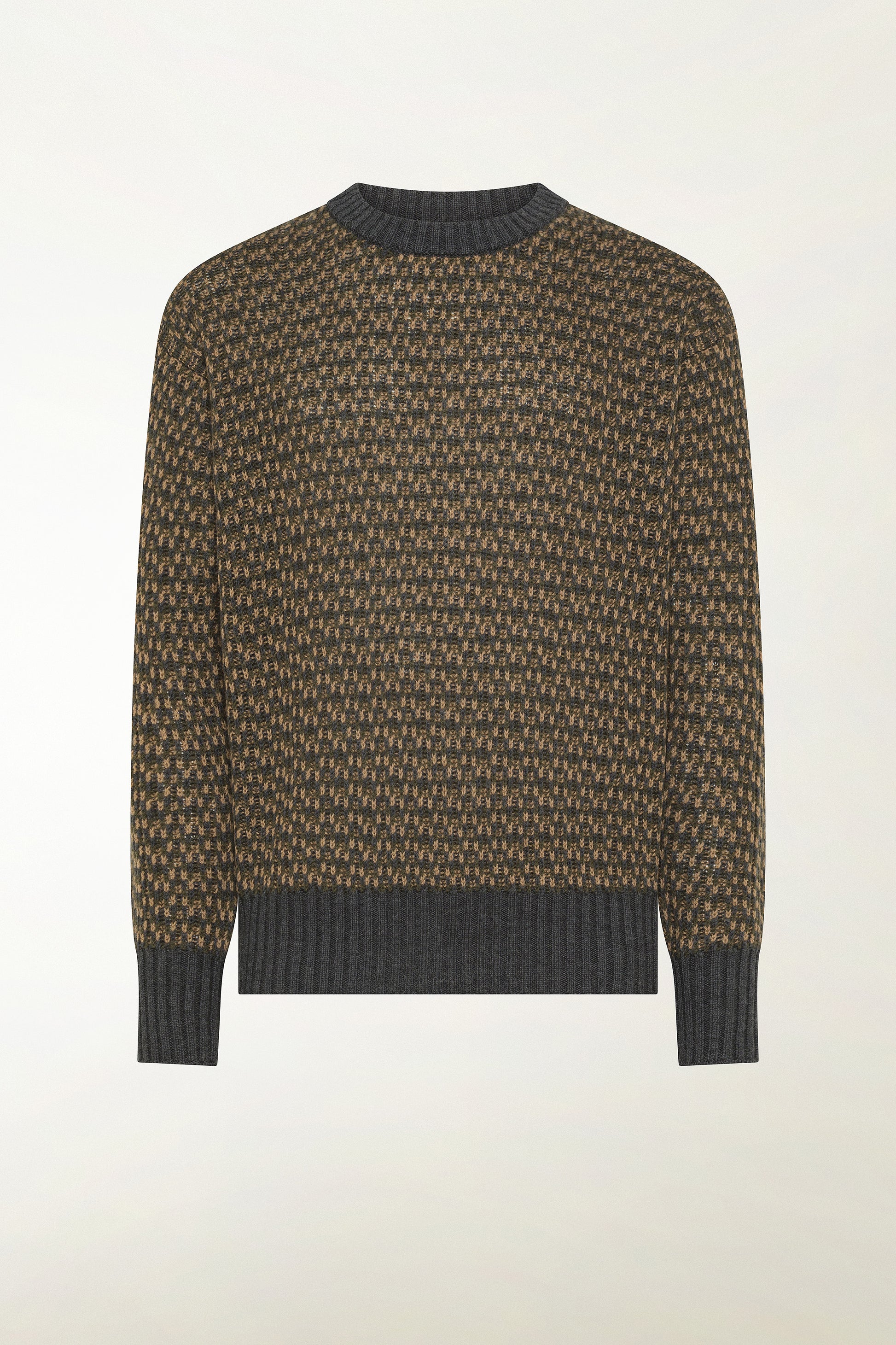 Wool crewneck in shades of green | PIACENZA 1733