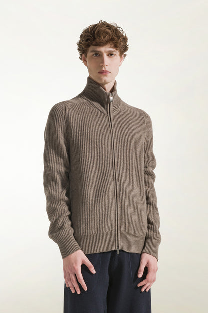 Hazelnut cashmere crewneck