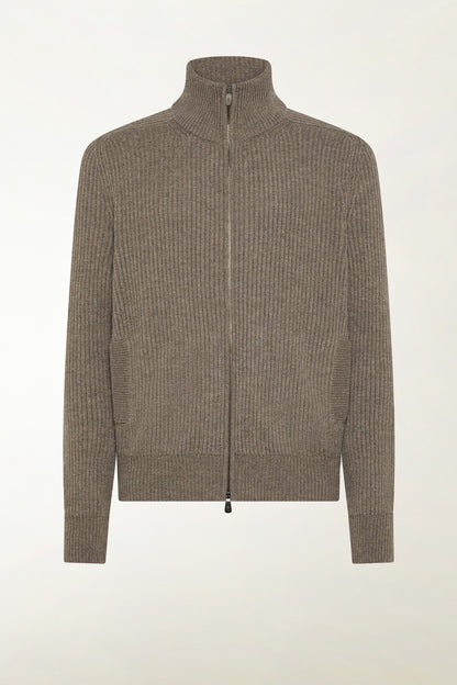 Hazelnut cashmere crewneck