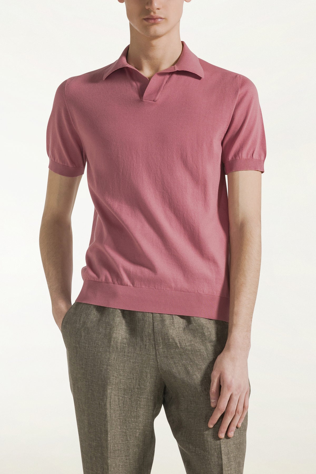 Antique pink sailor polo shirt | PIACENZA 1733
