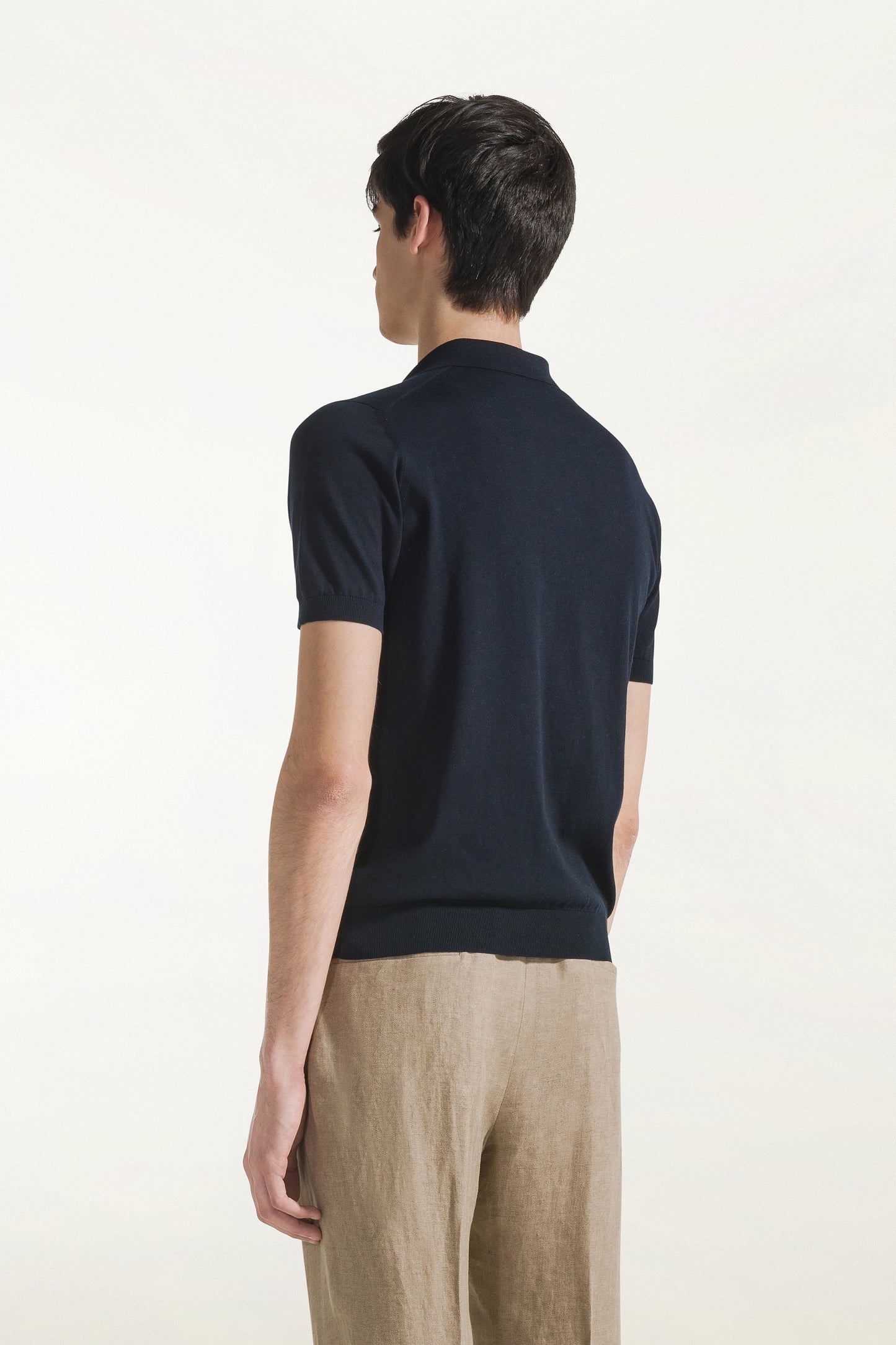 Dark blue sailor polo shirt