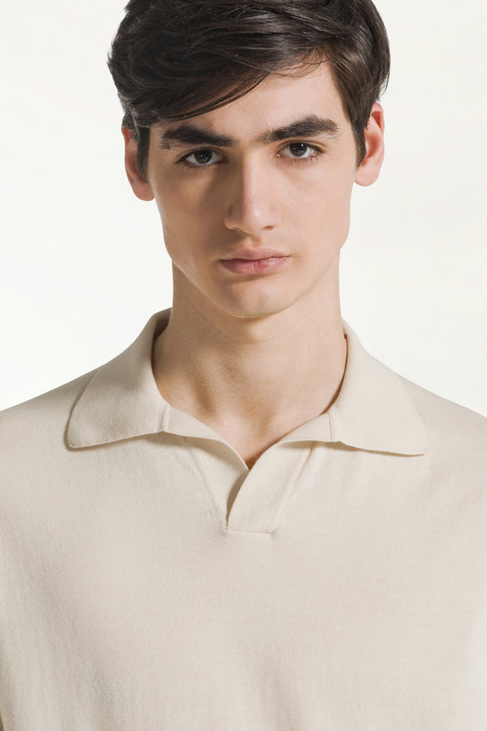 Cream sailor polo shirt - Iconic | PIACENZA 1733