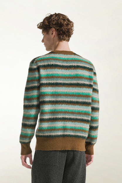 Girocollo a righe multicolor