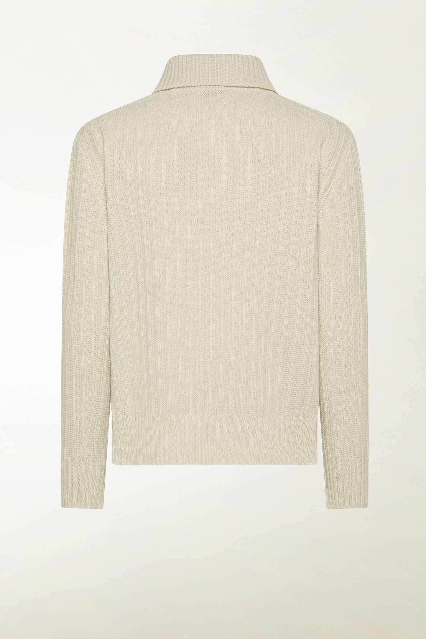 Natural turtleneck with buttons