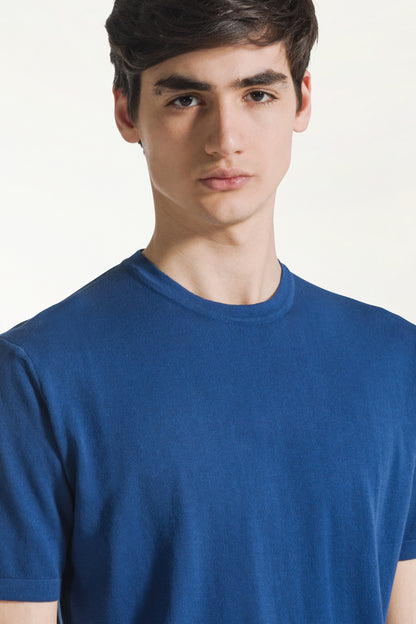 Girocollo maniche corte blu