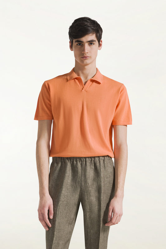 Polo maniche corte arancione