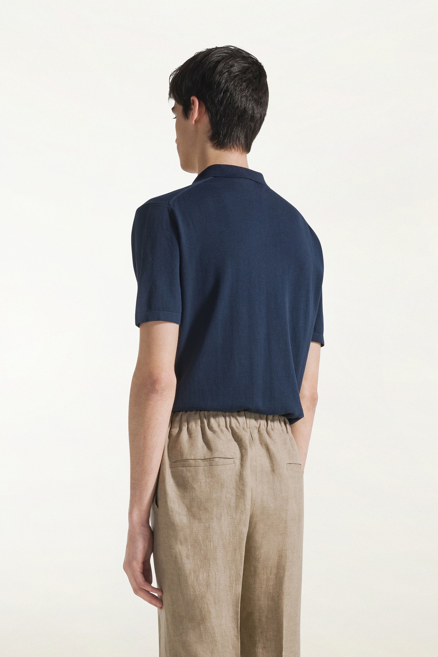 Polo maniche corte blu scuro