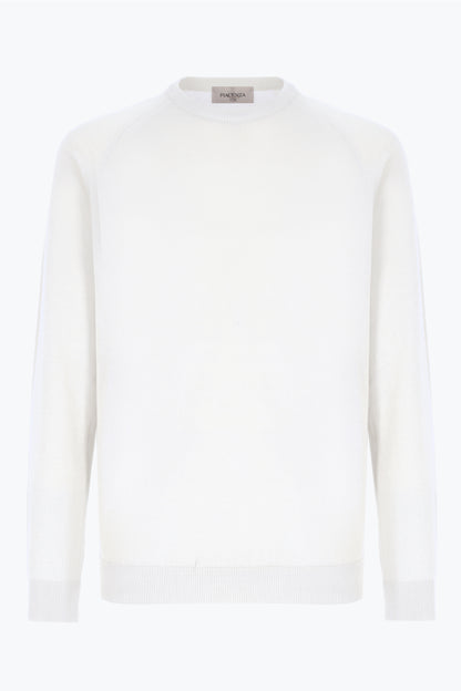 White long sleeve crew neck