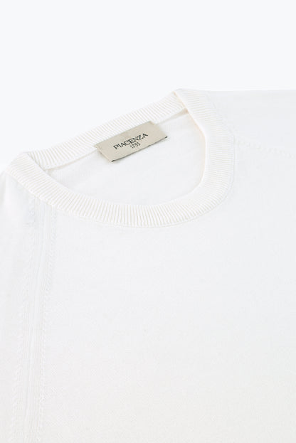 White long sleeve crew neck
