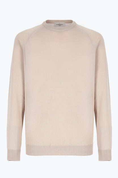Girocollo maniche lunghe beige