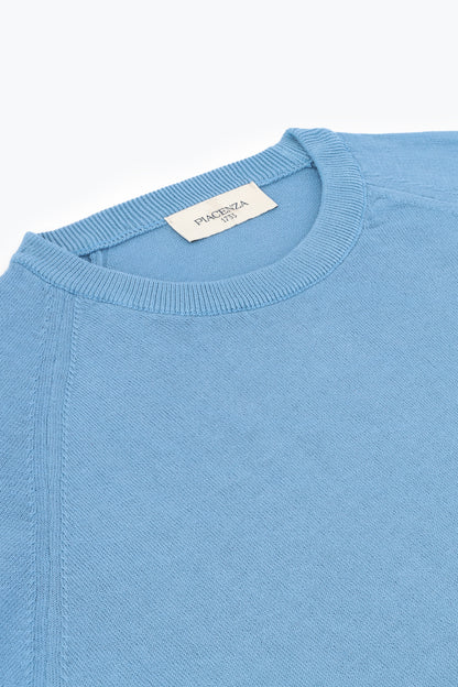 Girocollo maniche lunghe azzurro