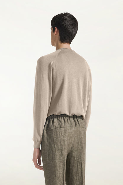 Girocollo maniche lunghe beige