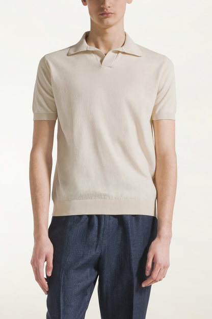 Cream sailor polo shirt | PIACENZA 1733
