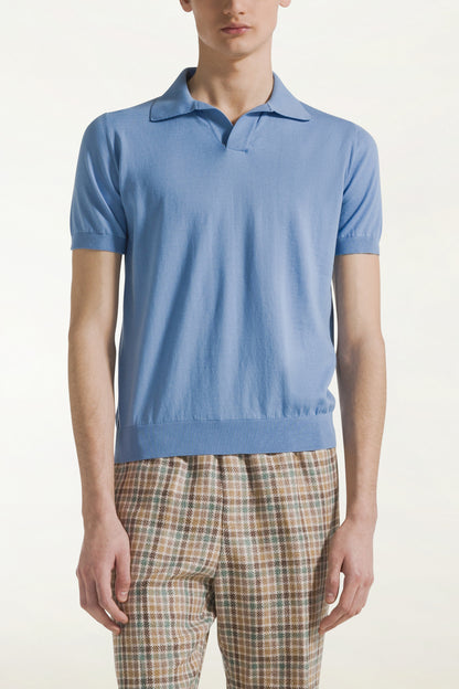 Light blue sailor polo shirt | PIACENZA 1733