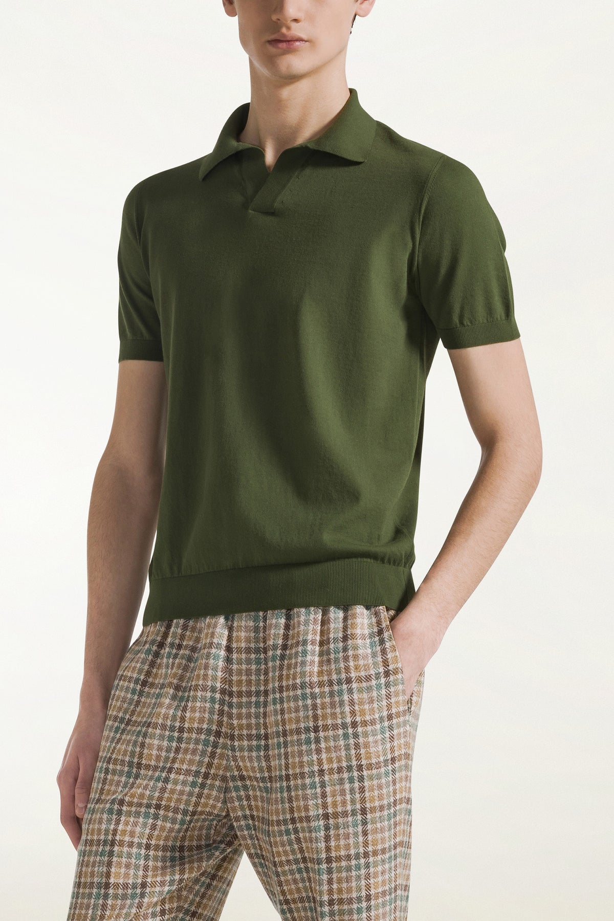 Green sailor polo shirt