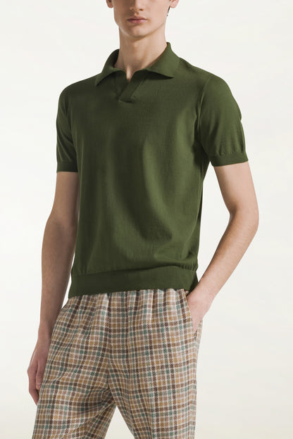 Green sailor polo shirt | PIACENZA 1733