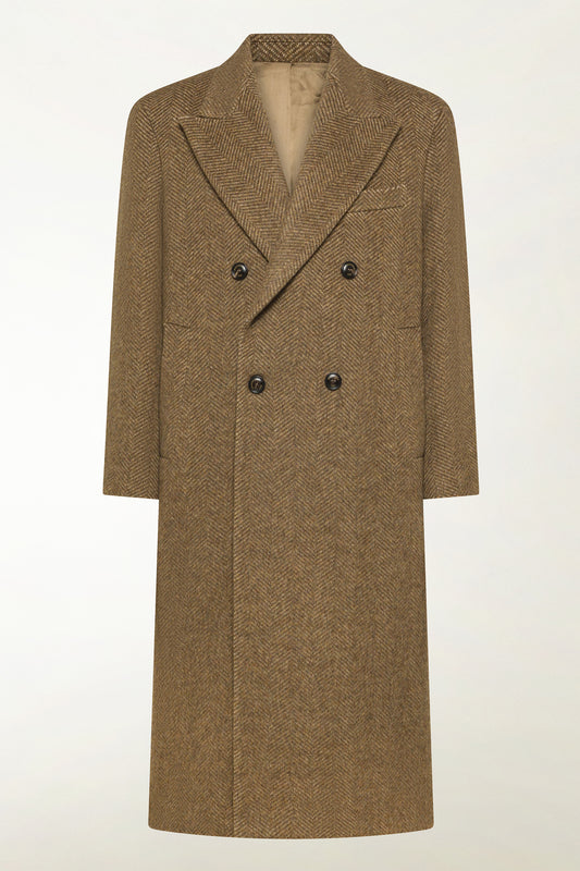 Double-breasted coat - Men's Outerwear | PIACENZA 1733