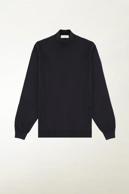 Lupetto leggero in lana merino colore nero