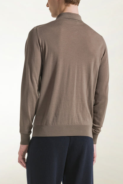 Polo leggero in lana merino
