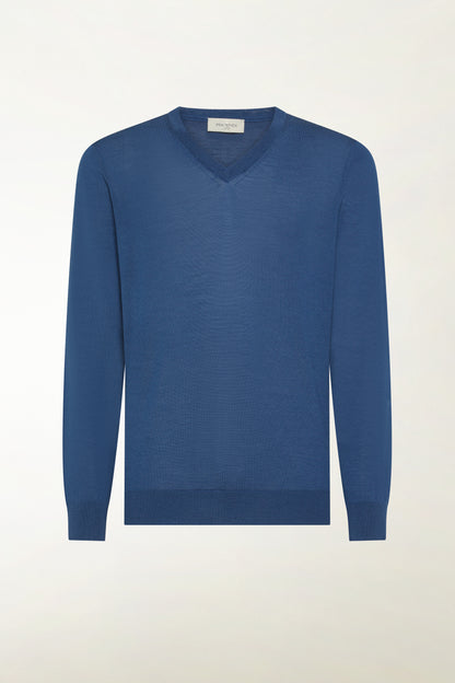 Scollo a V leggero in lana merino
