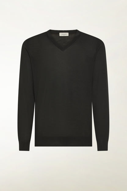 Scollo a V leggero in lana merino