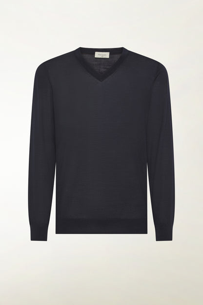 Scollo a V leggero in lana merino