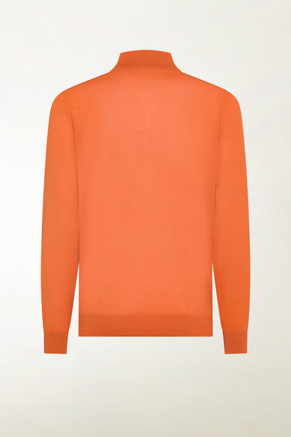 Lupetto Zip leggero in lana merino