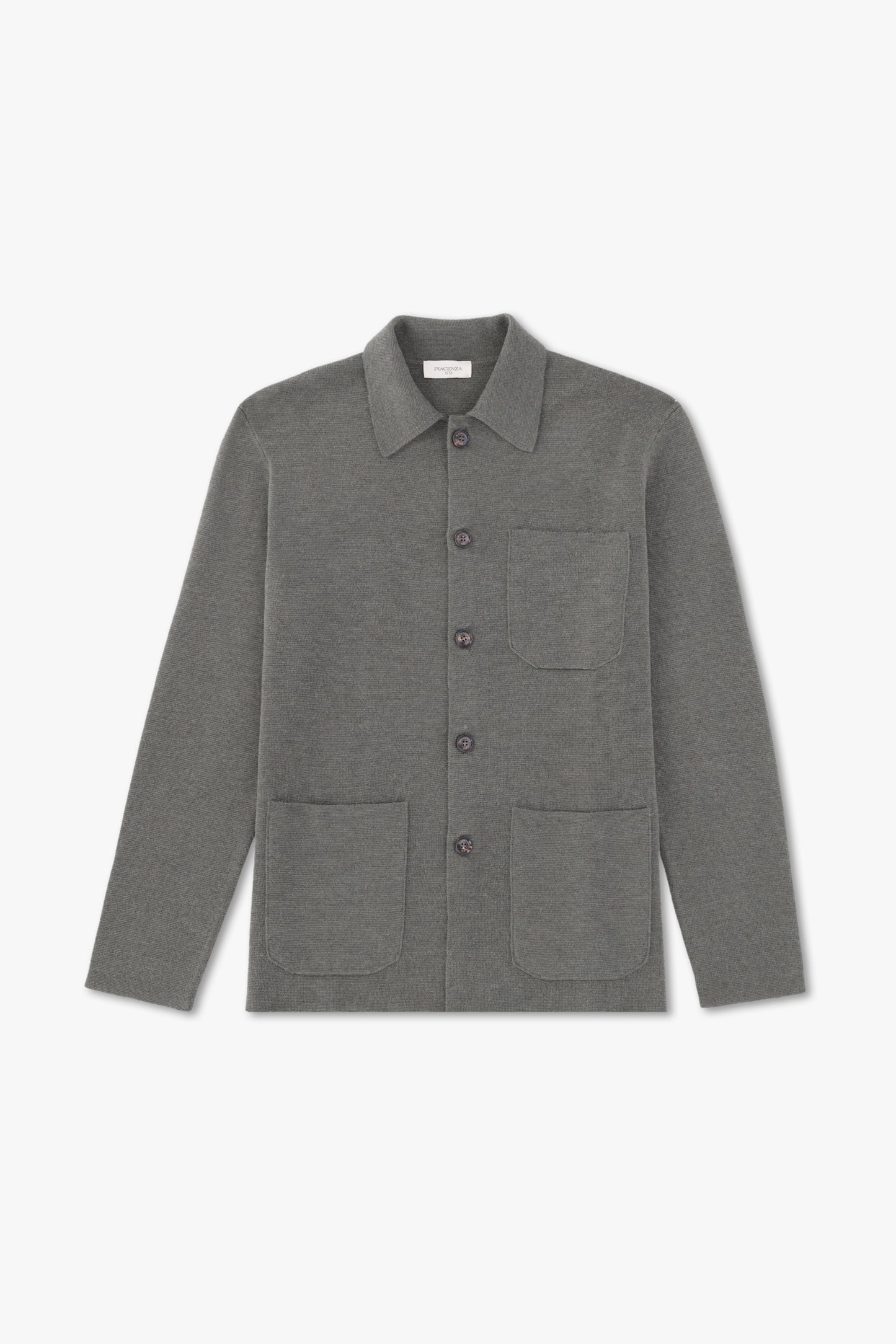 GRAY WOOL SHIRT