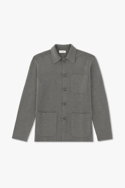 GRAY WOOL SHIRT
