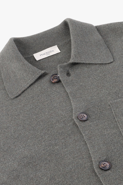 GRAY WOOL SHIRT