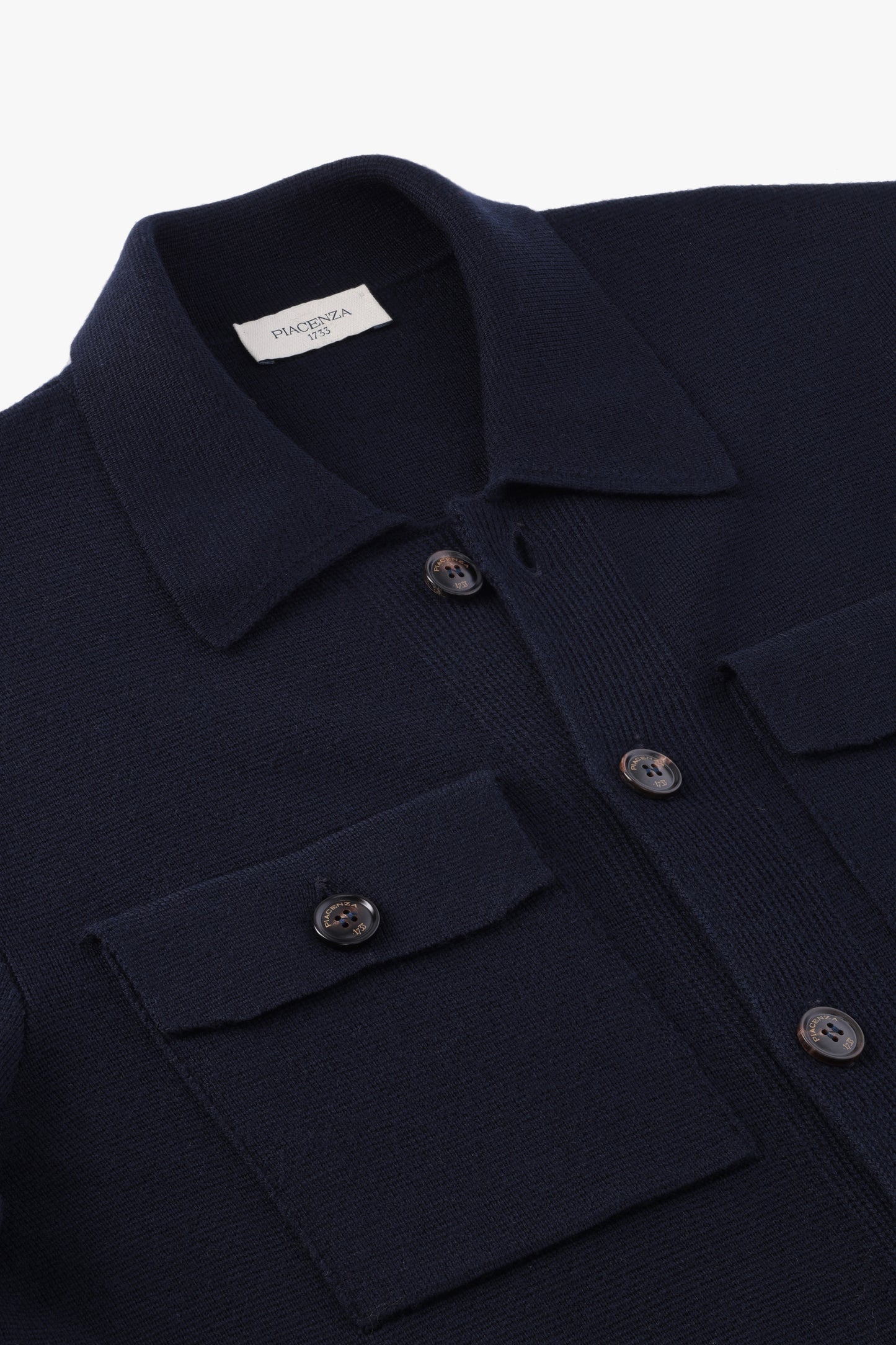 BLUE WOOL SHIRT