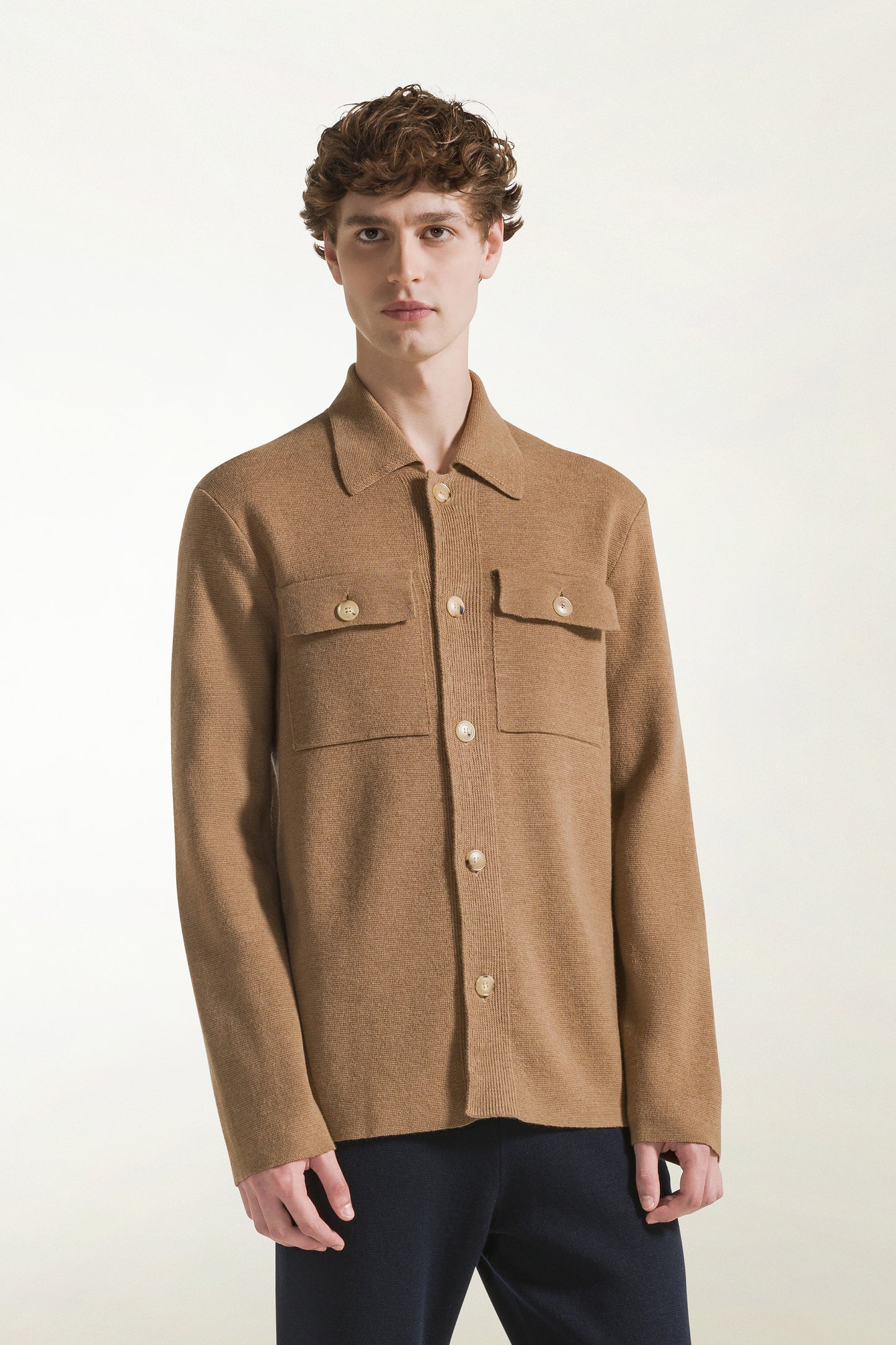 Camel wool jacket