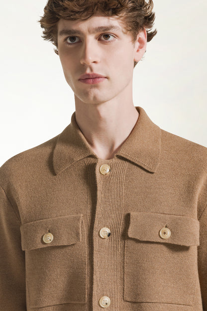 Camel wool jacket