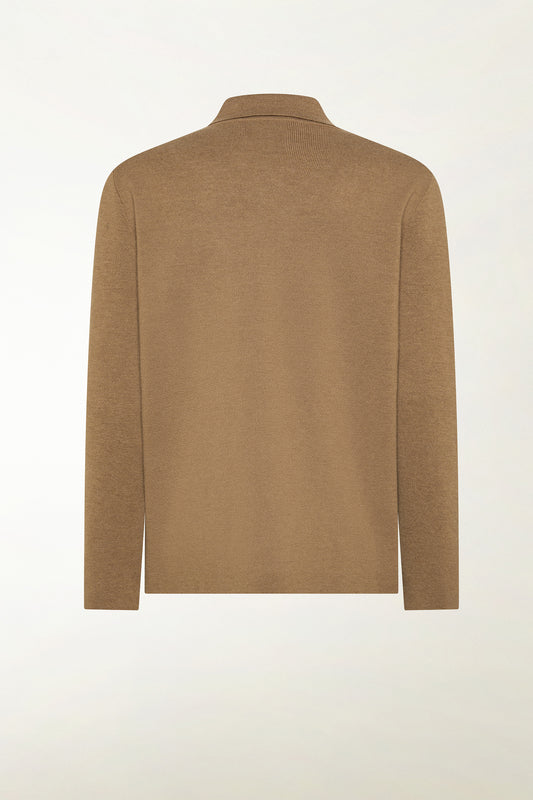 Camel wool jacket - Men's Overshirt | PIACENZA 1733