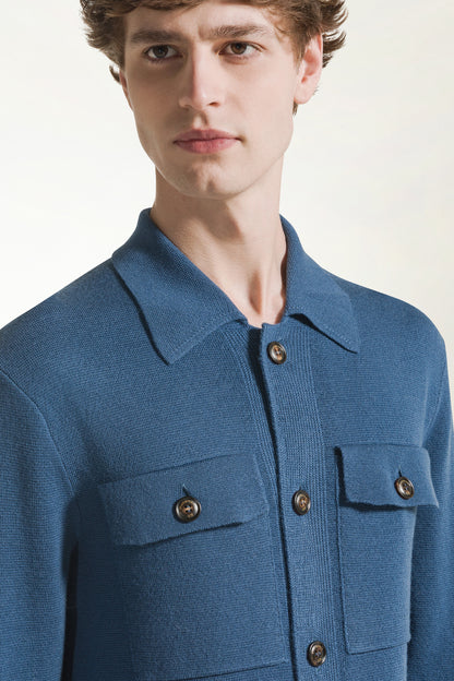 Blue wool jacket