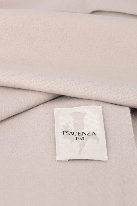 Beige Cashmere Scarf - Embroidery | PIACENZA 1733