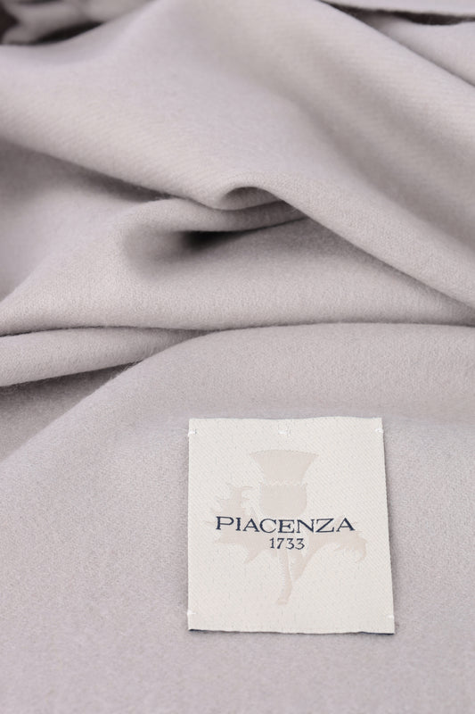 Light Grey Cashmere Scarf - Embroidery | PIACENZA 1733