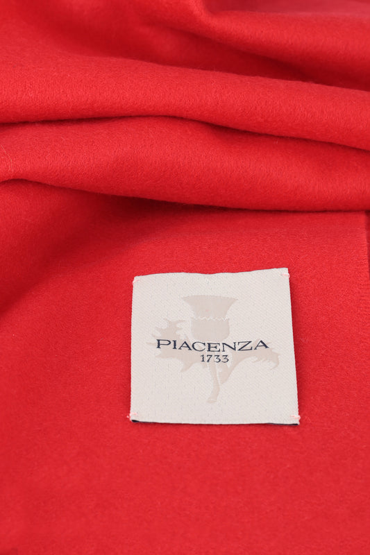 Red Cashmere Scarf - Embroidery | PIACENZA 1733