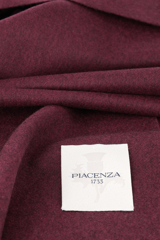 Bordeaux melange cashmere scarf - Embroidery | PIACENZA 1733