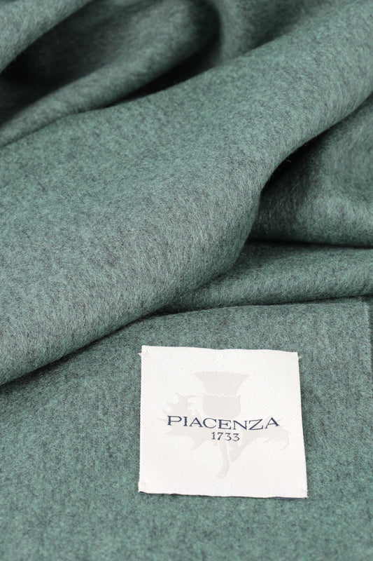 Melange Green Scarf - Embroidery | PIACENZA 1733