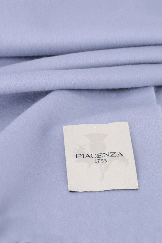 Pastel Blue Cashmere Scarf - Embroidery | PIACENZA 1733