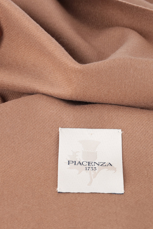 Camel Cashmere Scarf - Embroidery | PIACENZA 1733